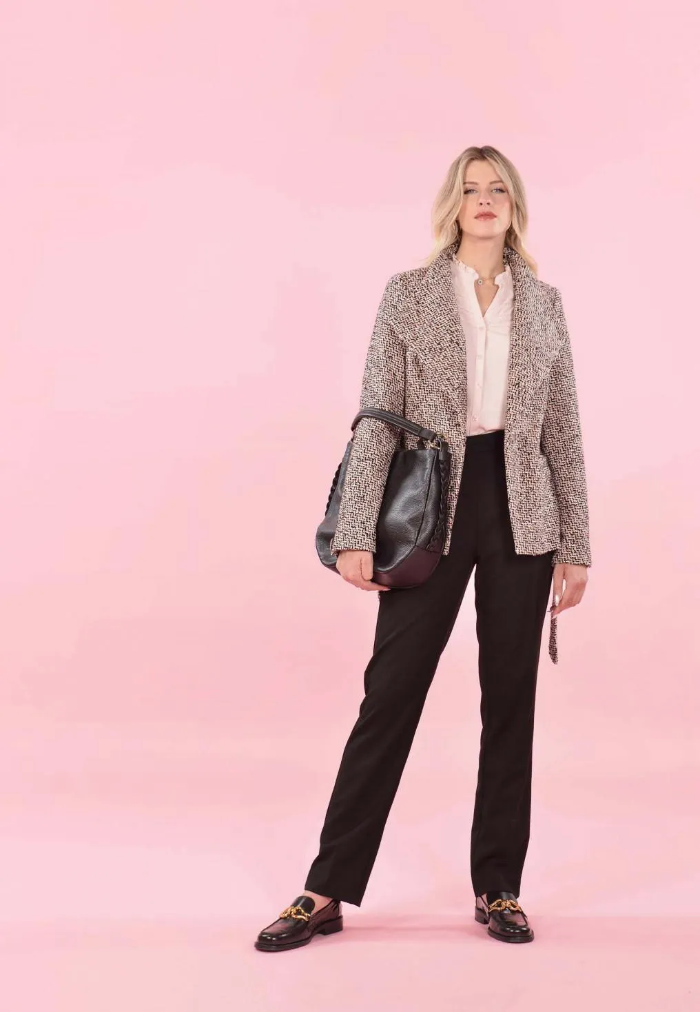 AMBER - VESTE - NOIR/PECHE