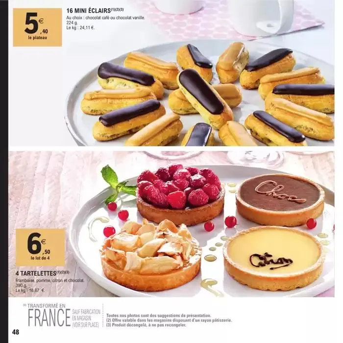 CARTE TRAITEUR PERMANENTE - MIXTE du 8 avril au 17 novembre 2025 - Catalogue page 48