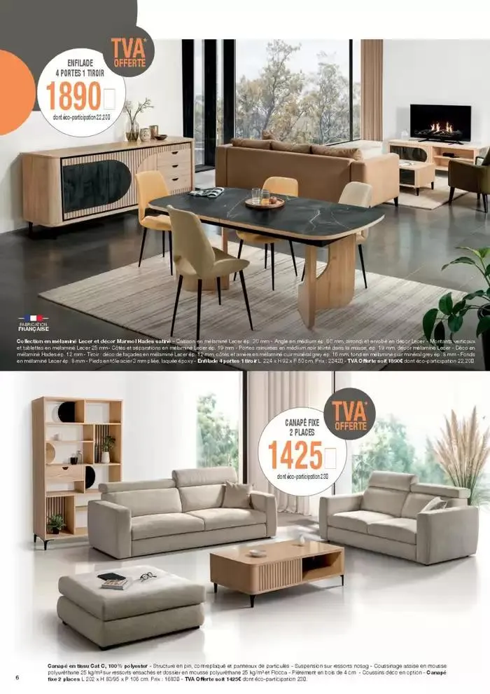 Jusqu’au 26 avril, profitez de la TVA OFFERTE du 21 mars au 26 avril 2025 - Catalogue page 6