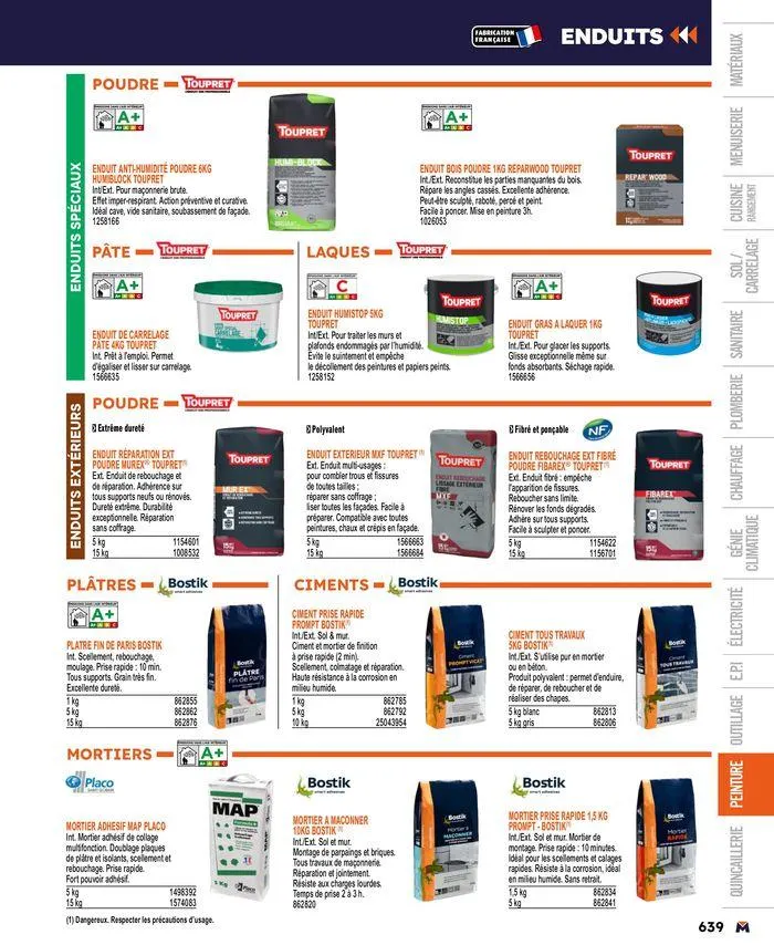 Guide produits 2024 du 15 mars au 31 décembre 2024 - Catalogue page 639