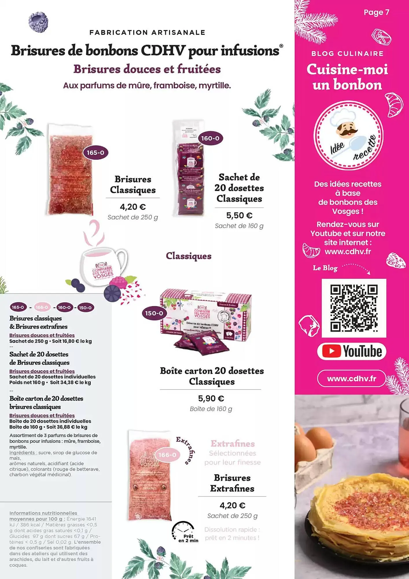 Catalogue Confiserie des Hautes Vosges du 20 mai au 31 décembre 2025 - Catalogue page 7