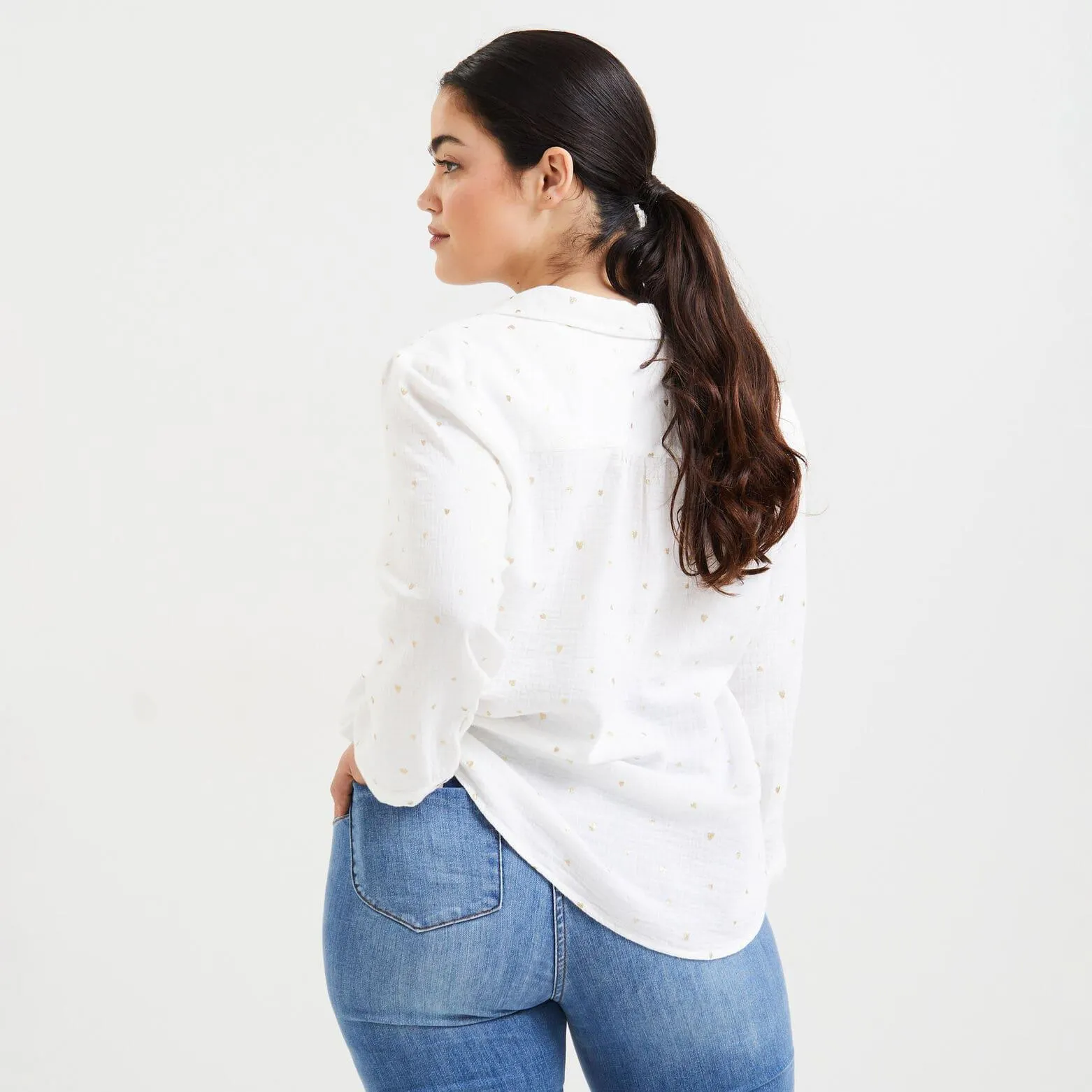 Blouse gaze de coton femme