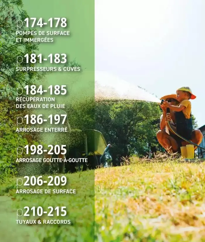 Les plaisir de l'eau Piscine,Spa,Arrosage du 10 mars au 31 décembre 2025 - Catalogue page 171