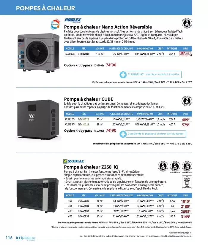 Les plaisir de l'eau Piscine,Spa,Arrosage du 10 mars au 31 décembre 2025 - Catalogue page 116