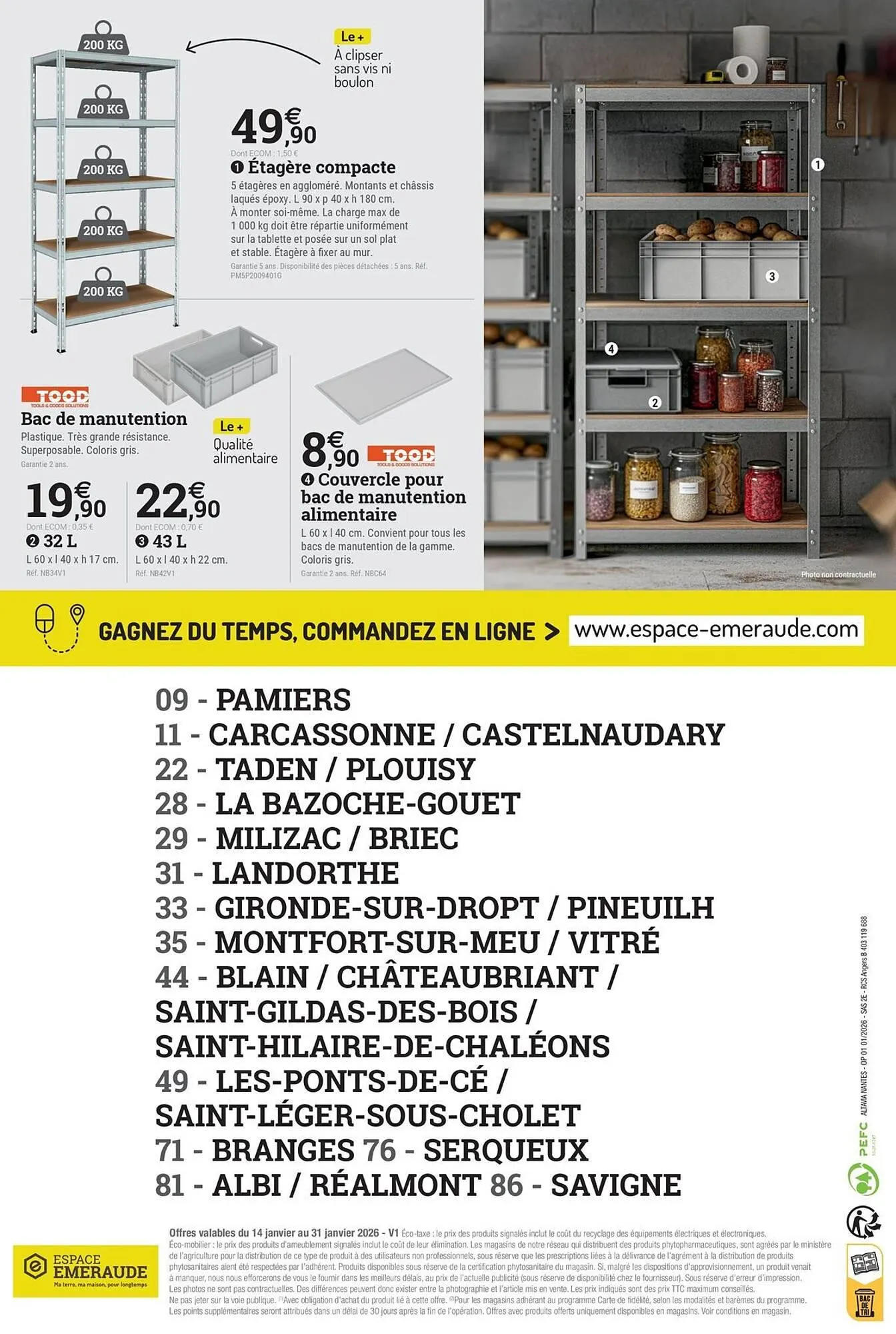 Catalogue Espace emeraude du 14 janvier au 31 janvier 2026 - Catalogue page 16