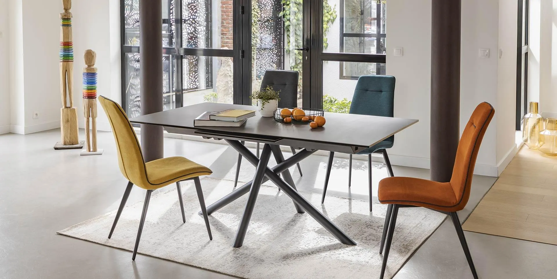 Chaise en tissu MELISSA