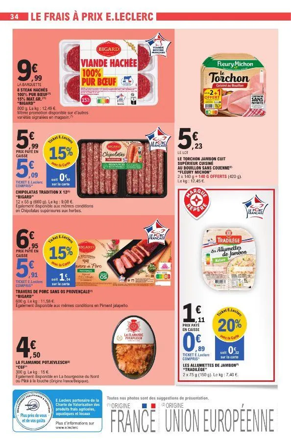 E. Leclerc du 20 mai au 31 mai 2025 - Catalogue page 34