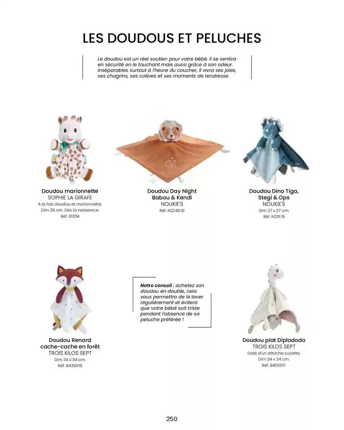 Collection 2024-2025 du 20 août au 30 juin 2025 - Catalogue page 252