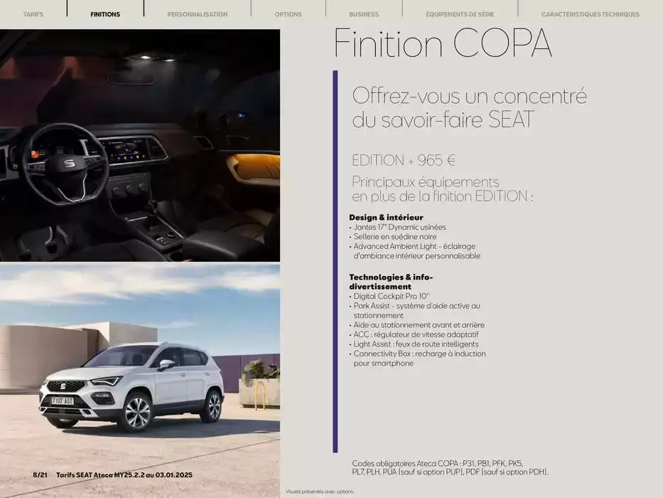 SEAT Ateca du 3 janvier au 3 janvier 2026 - Catalogue page 8