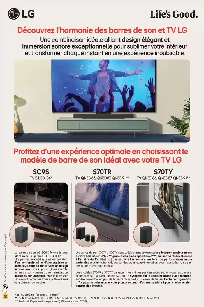 50% remboursés (achat simultané d'un téléviseur) du 10 février au 31 mars 2025 - Catalogue page 4