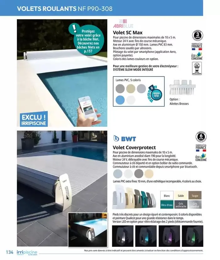 Les plaisir de l'eau Piscine,Spa,Arrosage du 10 mars au 31 décembre 2025 - Catalogue page 134