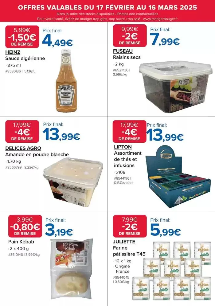 RÉSERVÉ AUX MEMBRES du 17 février au 16 mars 2025 - Catalogue page 20