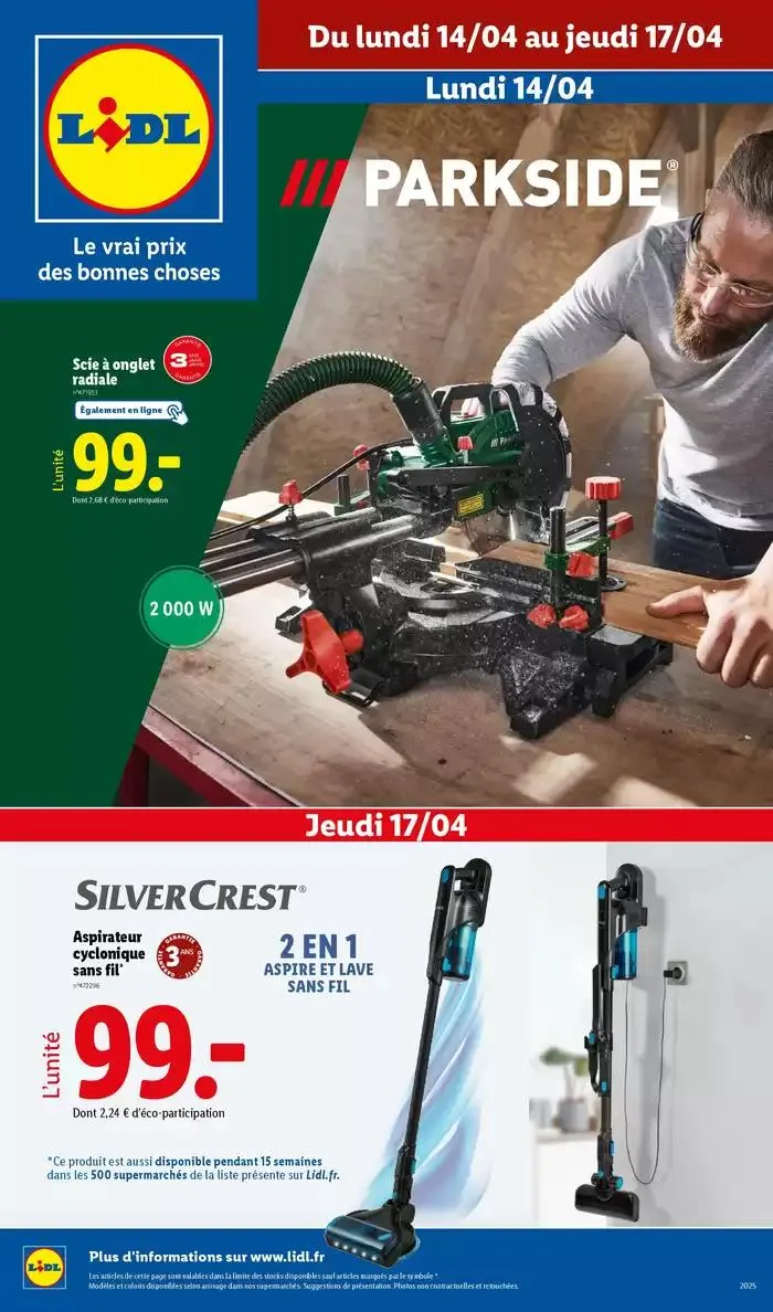 Découvrez la sélection de produits mode et bricolage à prix Lidl ! - 1