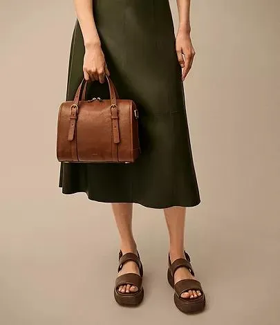 Sac double porté Carlie en cuir