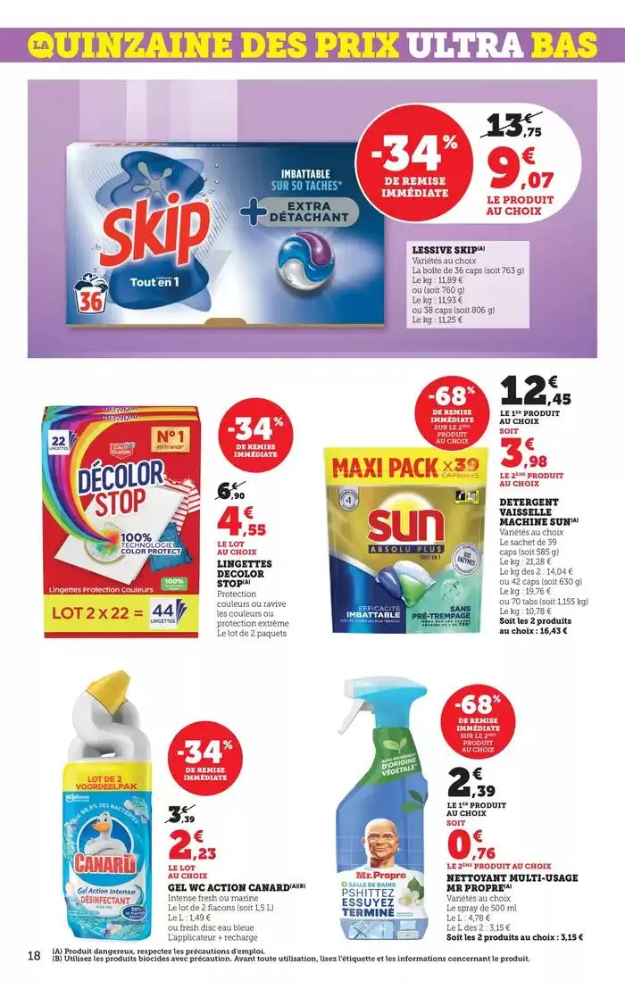 La Quinzaine Des Prix Ultra Bas du 12 mars au 23 mars 2025 - Catalogue page 18