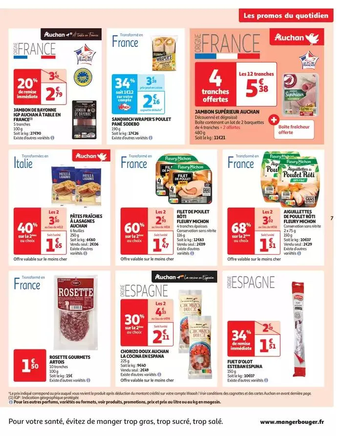 Les prix bas qui font du bien au quotidien du 1 avril au 6 avril 2025 - Catalogue page 7