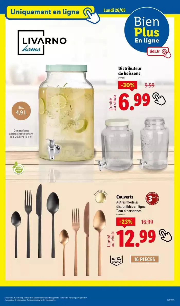Faites votre plein de courses chez Lidl et profitez de nombreux produits à prix réduits ! du 22 mai au 28 mai 2025 - Catalogue page 77