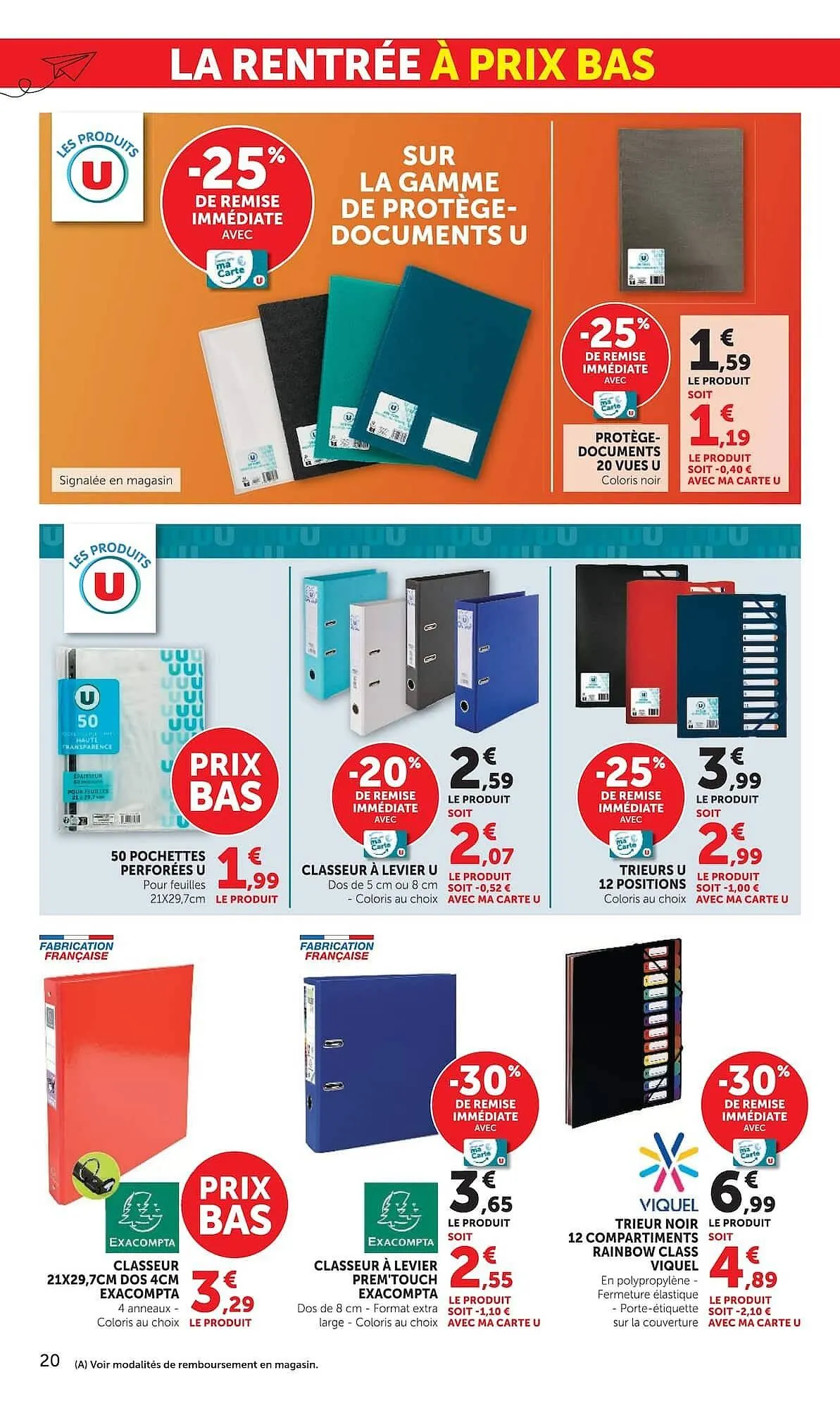 Catalogue Super U du 7 juillet au 9 août 2026 - Catalogue page 20