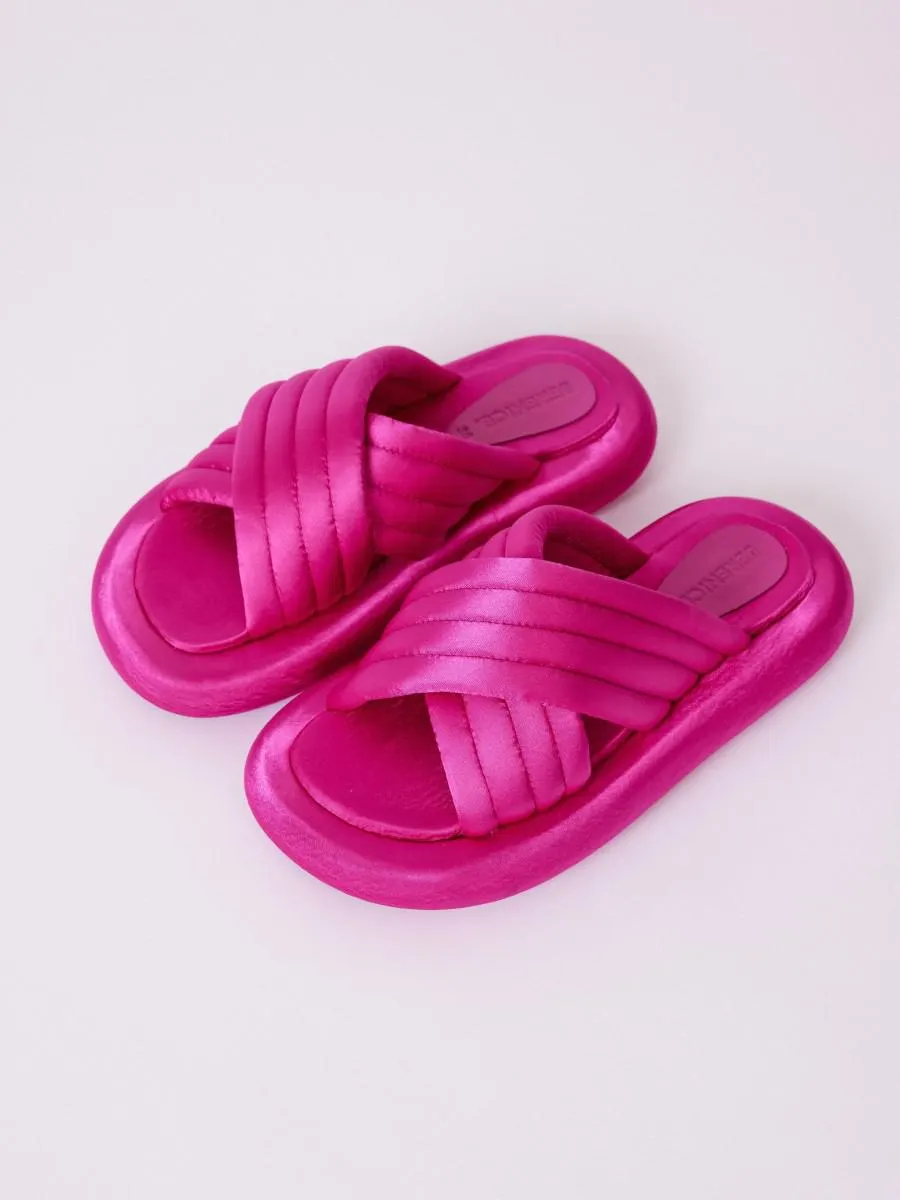 SUMO | Sandales fuchsia semelle 3D