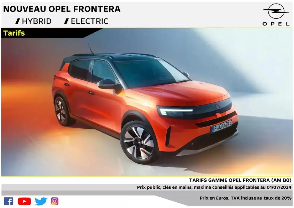 Opel Nouveau Frontera du 17 décembre au 17 décembre 2025 - Catalogue page 1