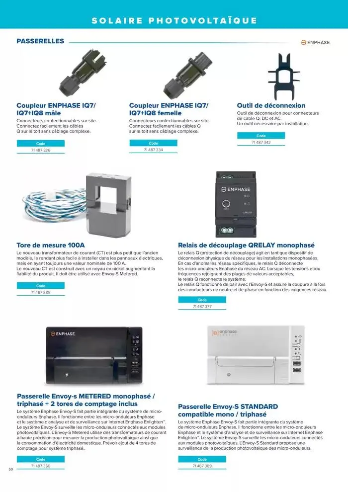 L'UNIVERS CHAUFFAGE, CLIMATISATION & PHOTOVOLTAÏQUE du 1 janvier au 31 décembre 2026 - Catalogue page 50