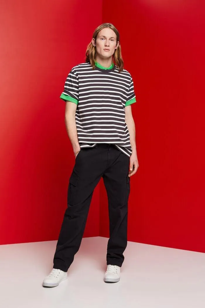 T-shirt rayé en coton durable