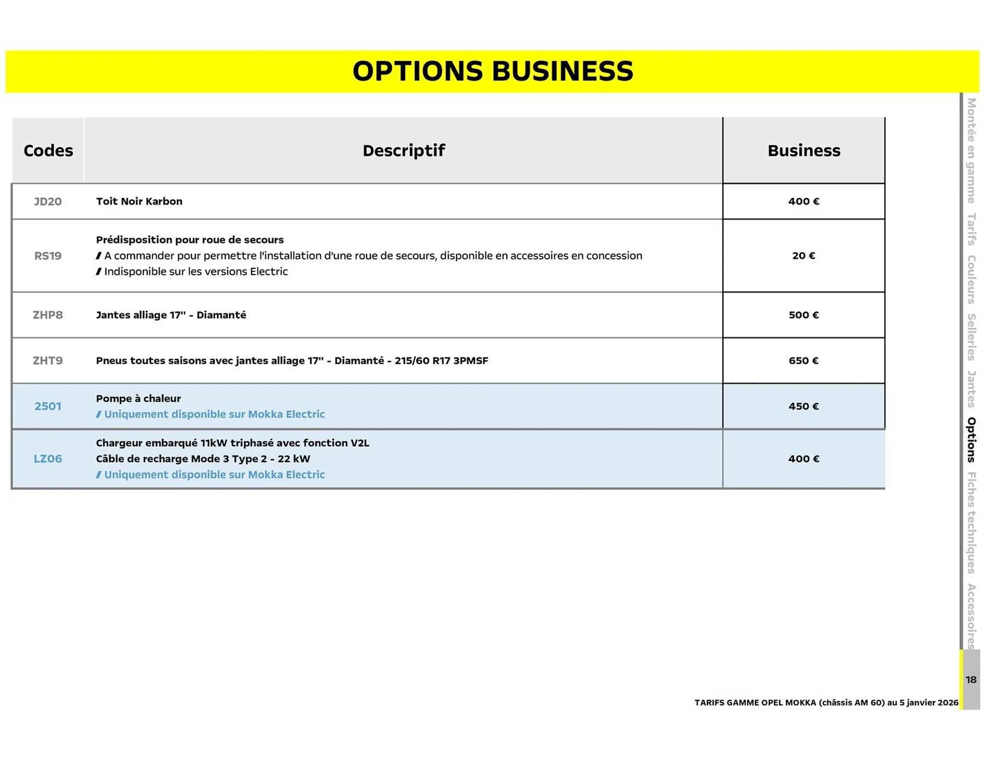 Catalogue Opel du 6 janvier au 6 janvier 2027 - Catalogue page 19