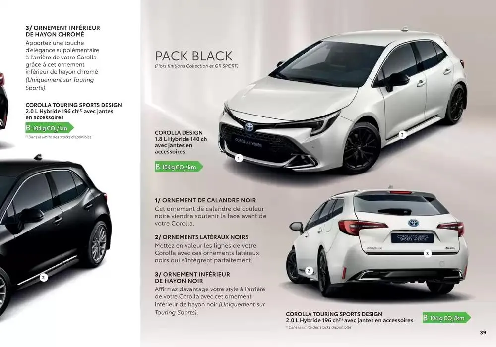 Toyota Corolla  du 2 décembre au 30 novembre 2025 - Catalogue page 39