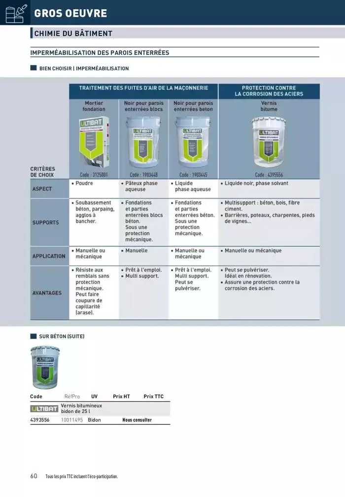 Matériaux 2025 du 1 janvier au 31 décembre 2025 - Catalogue page 60