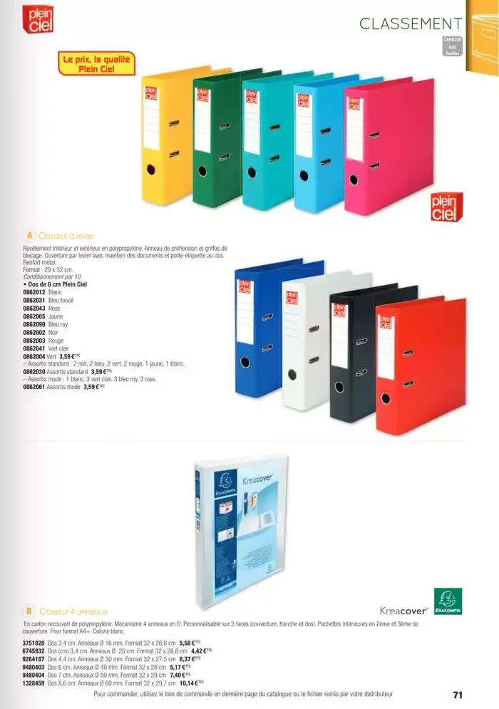 Écoles et loisirs 2025 du 1 janvier au 31 décembre 2025 - Catalogue page 71