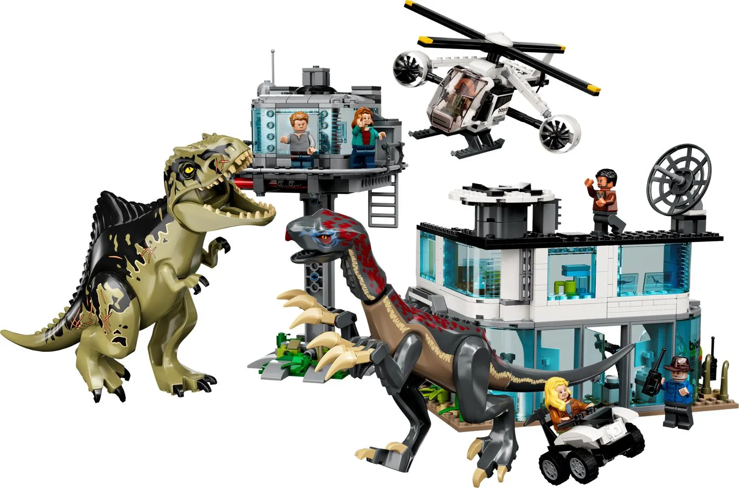 L’attaque du Giganotosaurus et du Therizinosaurus
