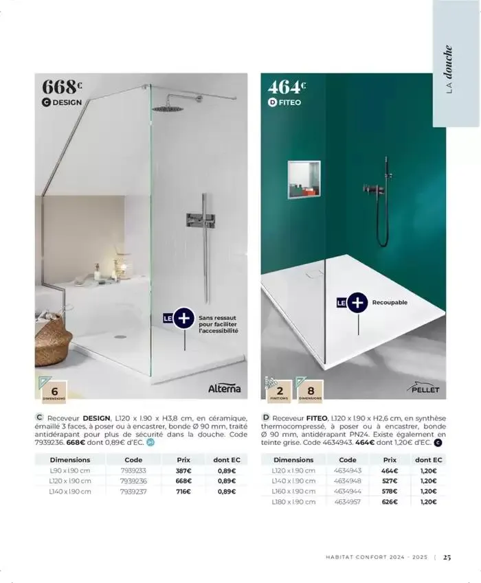 Cedeo Habitat confort du 1 octobre au 31 mai 2025 - Catalogue page 25