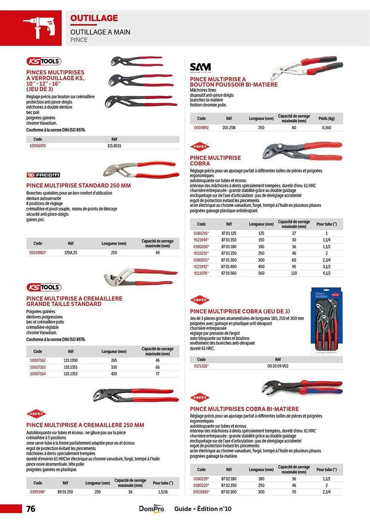 Catalogue DomPro du 5 mai au 30 août 2025 - Catalogue page 76
