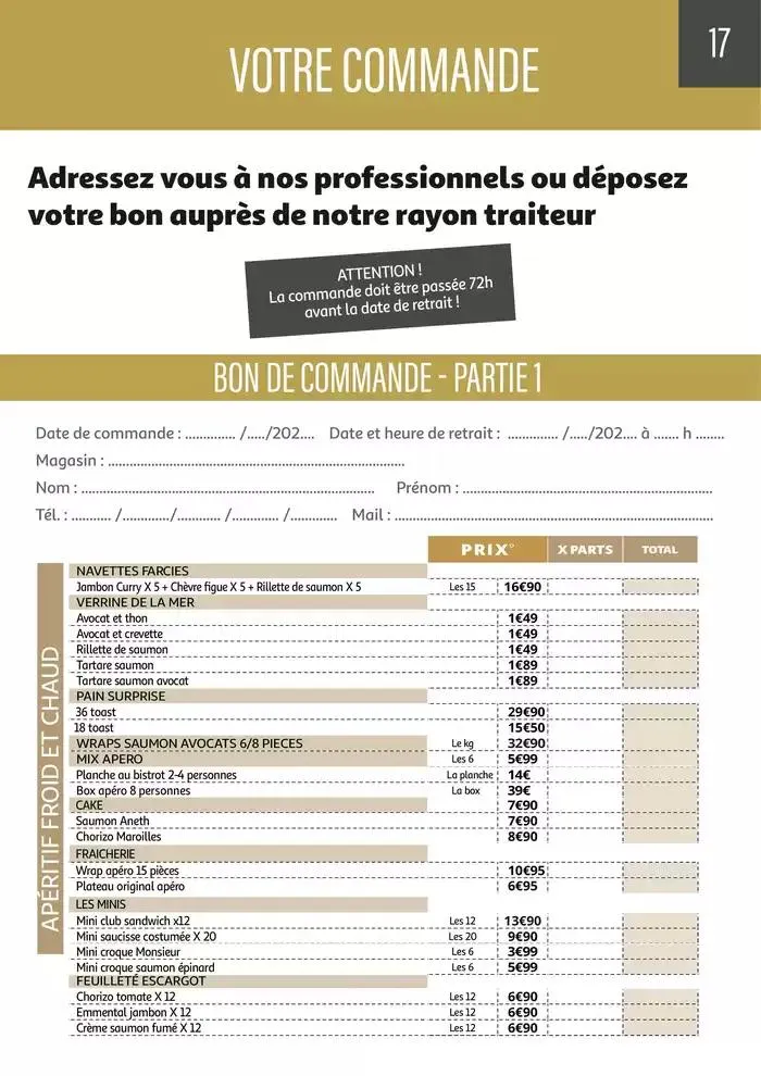 Auchan : Le traiteur d'ENGLOS du 9 avril au 31 août 2025 - Catalogue page 17