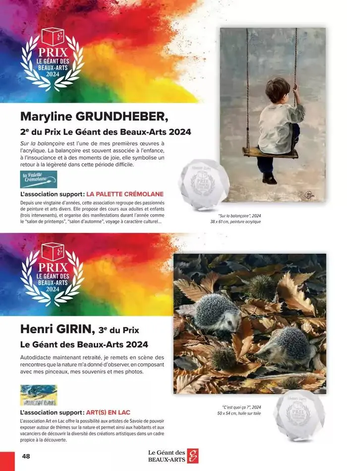 Catalogue Le Géant des Beaux-Arts du 6 janvier au 31 décembre 2025 - Catalogue page 143