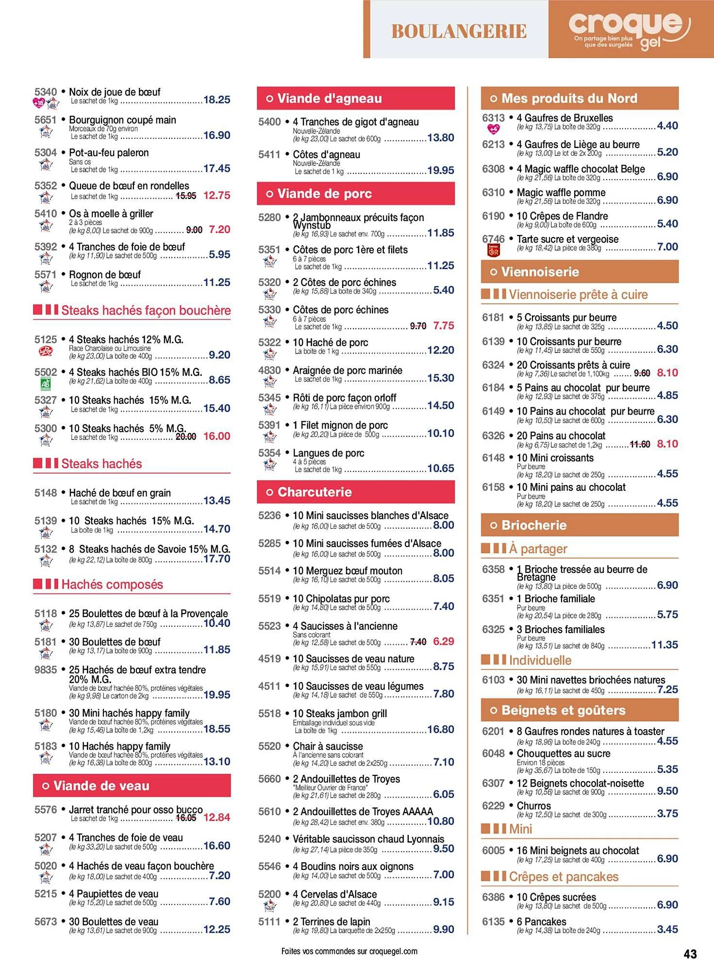 Catalogue Croque Gel du 28 octobre au 26 novembre 2023 - Catalogue page 43