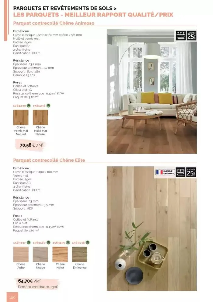 BOIS PANNEAUX 2025 2026 du 30 avril au 31 décembre 2026 - Catalogue page 160