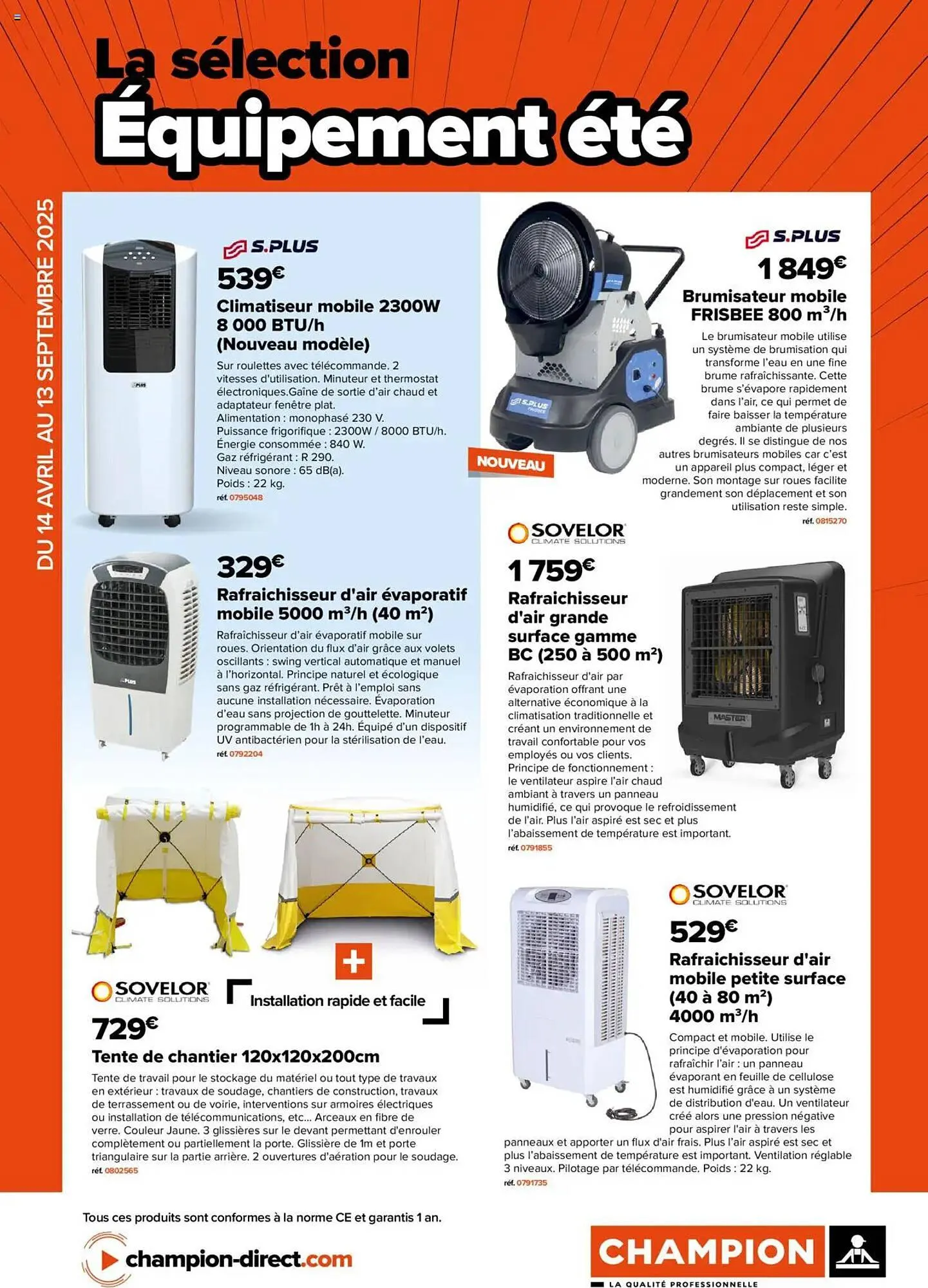 Catalogue Champion Direct du 14 avril au 13 septembre 2025 - Catalogue page 29