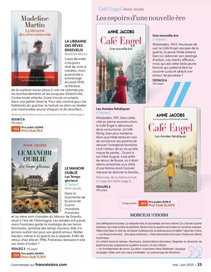 Mai - Juin 2025 du 30 avril au 30 juin 2025 - Catalogue page 25
