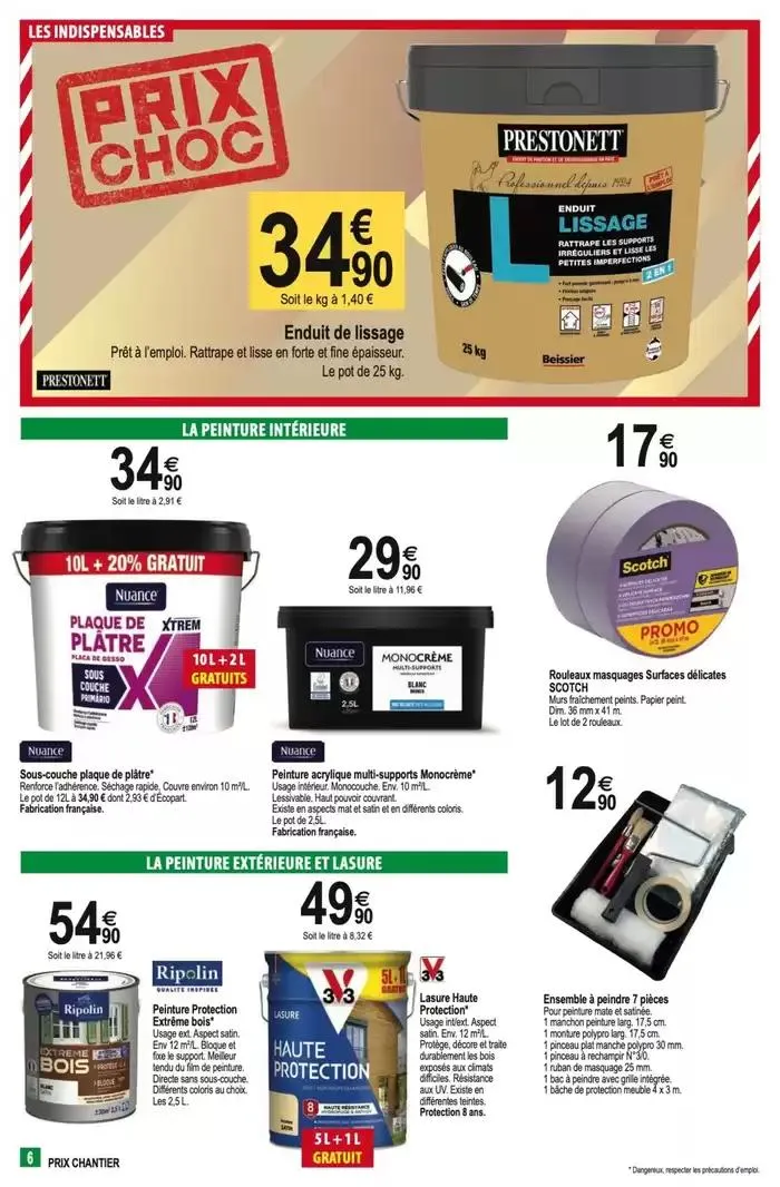 Prix Chantier du 5 mars au 16 mars 2025 - Catalogue page 6