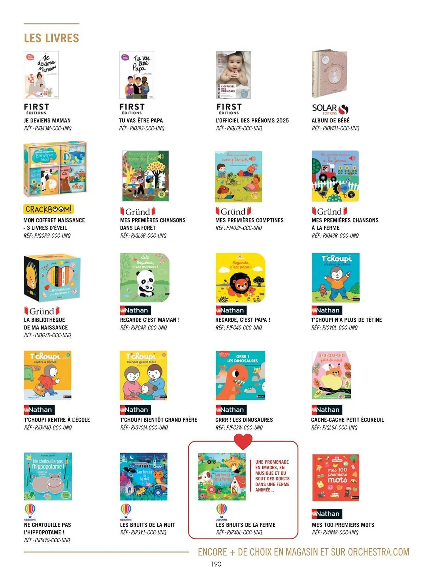 Catalogue Orchestra du 5 août au 31 décembre 2025 - Catalogue page 190