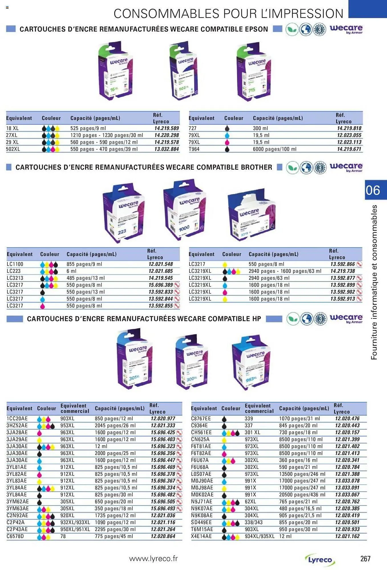Catalogue Lyreco du 15 mai au 31 décembre 2023 - Catalogue page 267