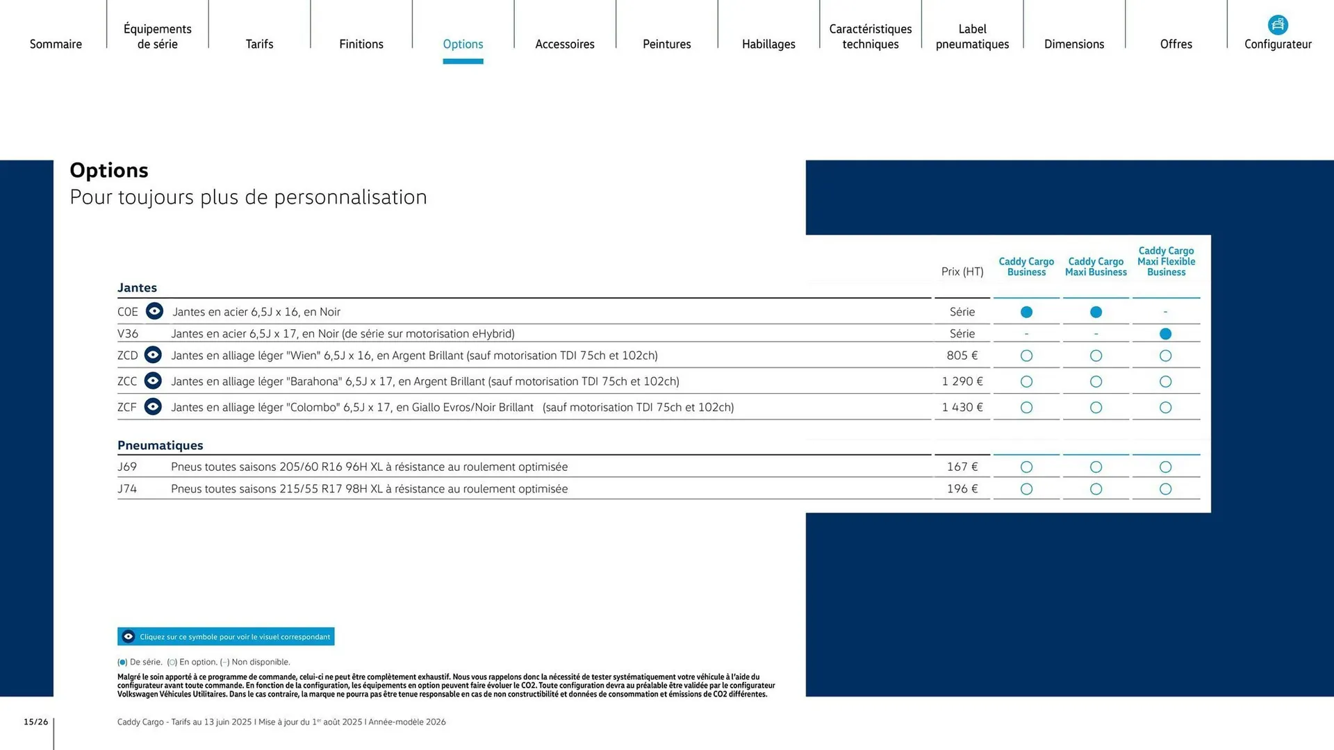 Catalogue Volkswagen du 7 août au 31 mars 2026 - Catalogue page 15
