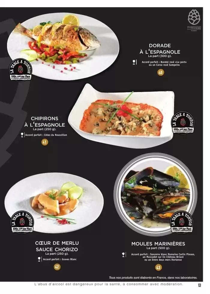 CARTE TRAITEUR PERMANENTE du 3 janvier au 31 décembre 2025 - Catalogue page 4