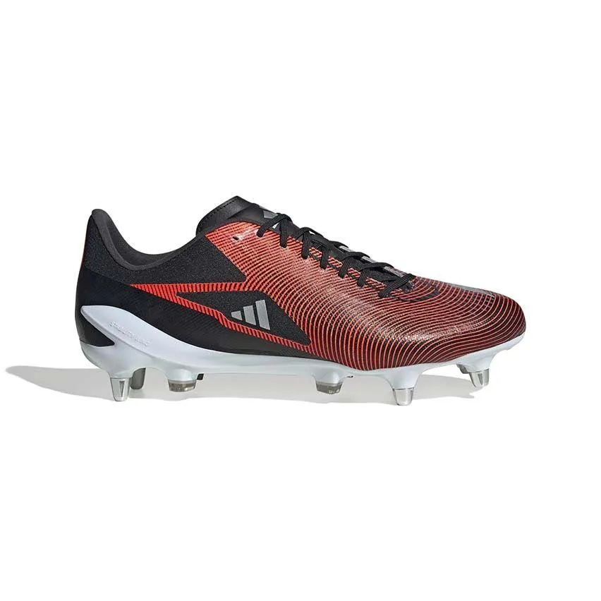 Chaussures Rugby Adizero RS15 Pro SG Crampons Hybrides Tout Terrain Rouge et noir - Adidas