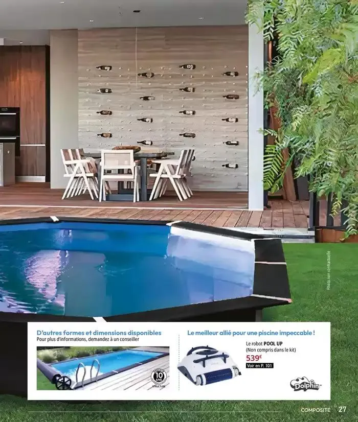 Les plaisir de l'eau Piscine,Spa,Arrosage du 10 mars au 31 décembre 2025 - Catalogue page 27