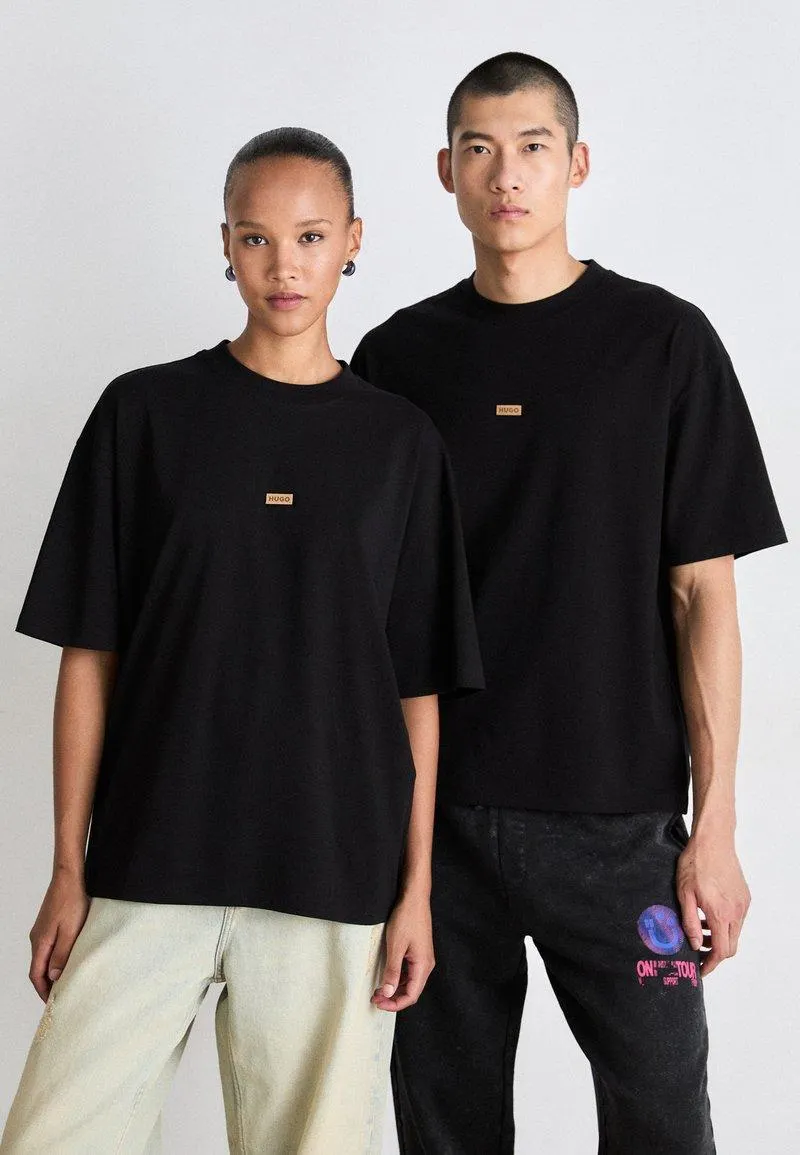 NALONYU UNISEX - T-shirt basique - black
