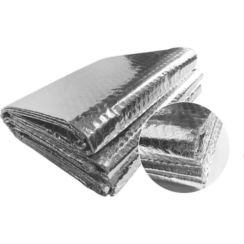 Isolant thermique en film aluminisé à bulles double face 3 mm d'épaisseur - 5 M X 60 CM