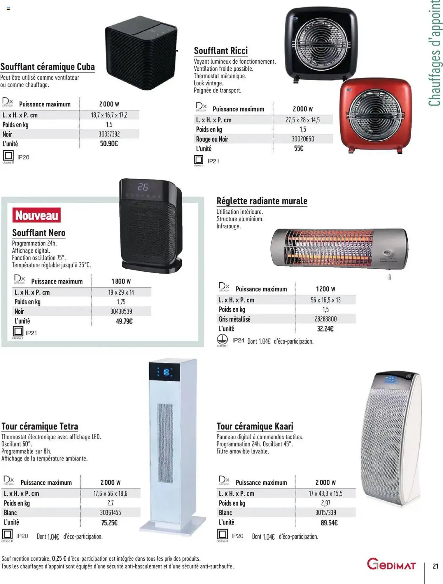 Catalogue Gedimat du 30 juin au 31 décembre 2025 - Catalogue page 21
