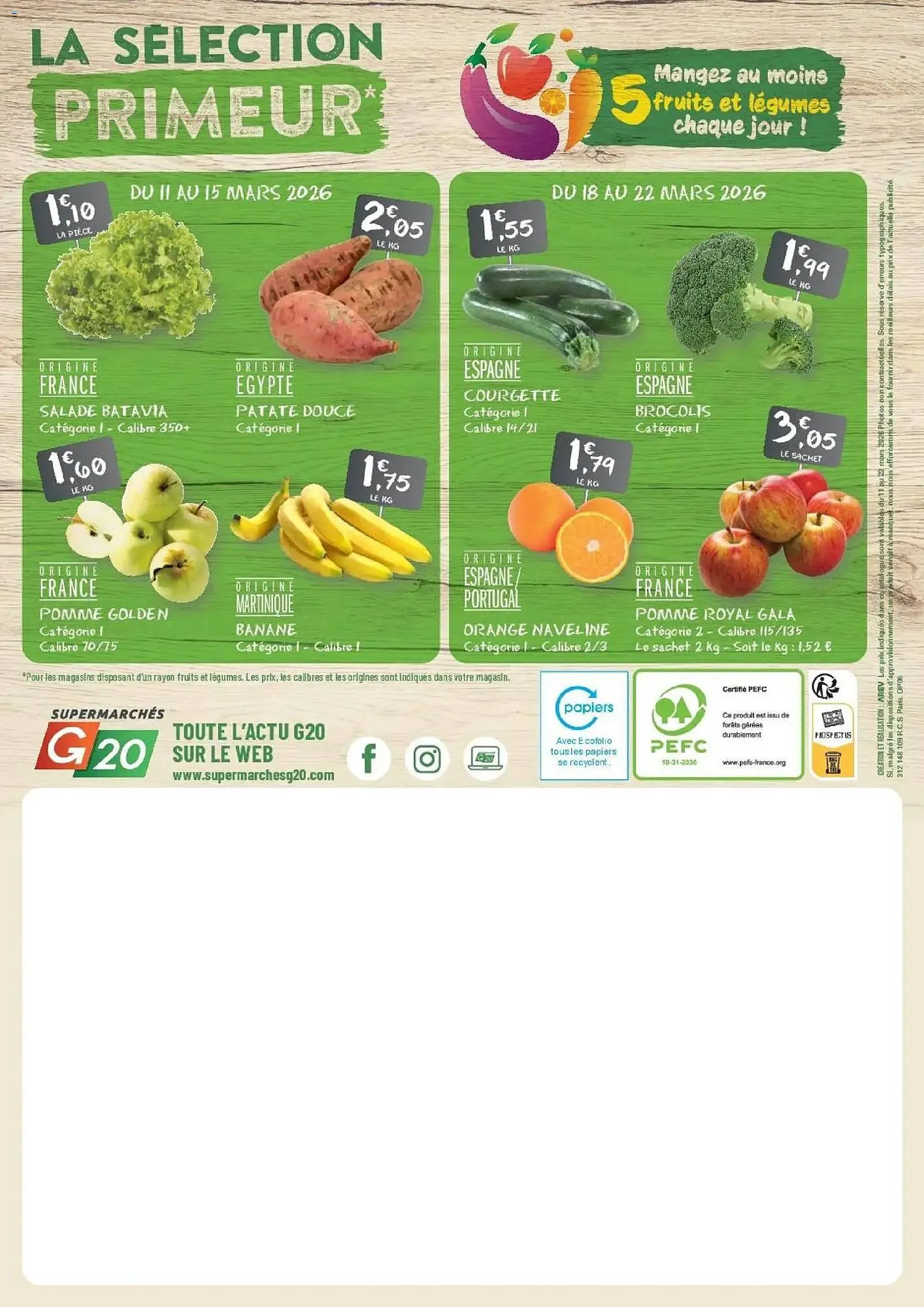 Catalogue G20 du 11 mars au 22 mars 2026 - Catalogue page 20